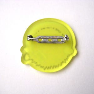 Happy Sun with Walkman Acrylic Brooch Pin image 2