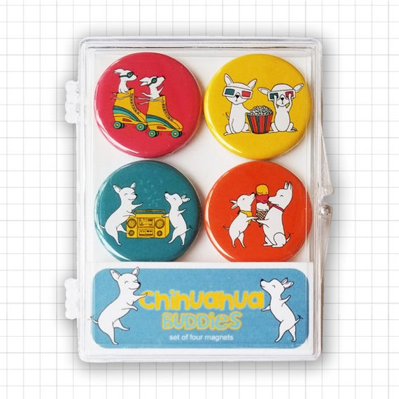 Chihuahua Buddies Magnet Set