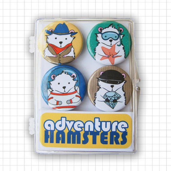 Adventure Hamsters Magnet Set