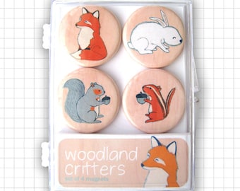 Woodland Critters Magnet Set