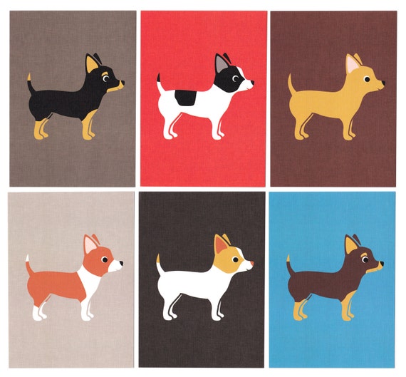 Chihuahua Graphic Dog Print