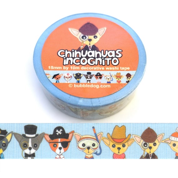 Chihuahuas Incognito Decorative Washi Tape Roll