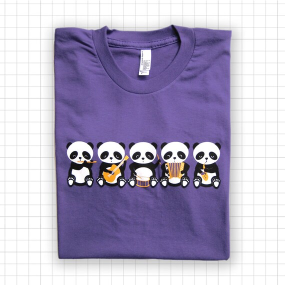 Band o' Pandas American Apparel Purple T-shirt