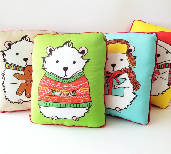 Holiday Hamster Pillow
