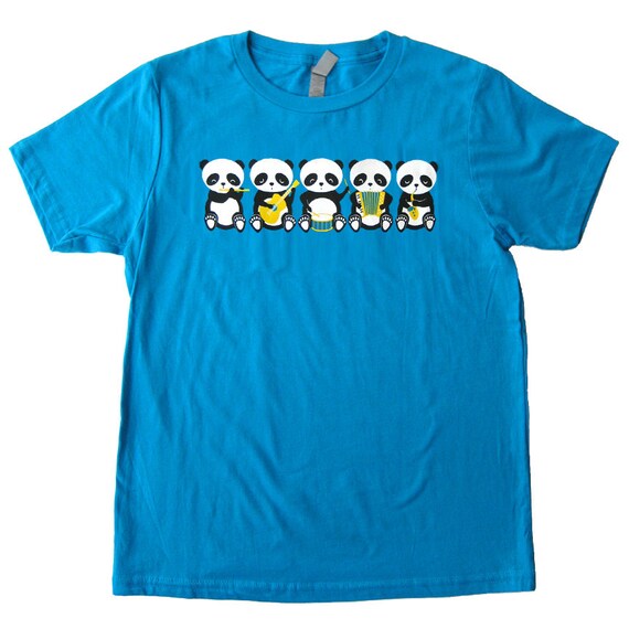 Band o' Pandas Turquoise Youth T-shirt