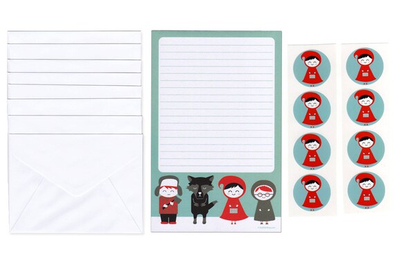 Little Red Riding Hood Stationery Set
