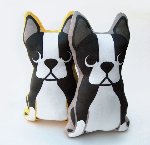 Boston Terrier Plush Pillow