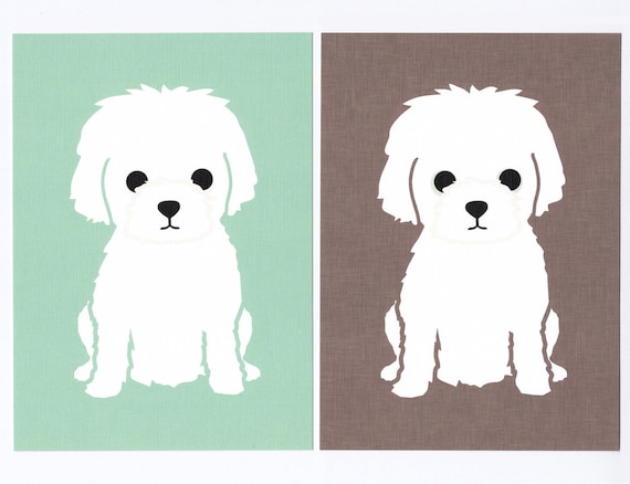 Little White Dog Graphic Print