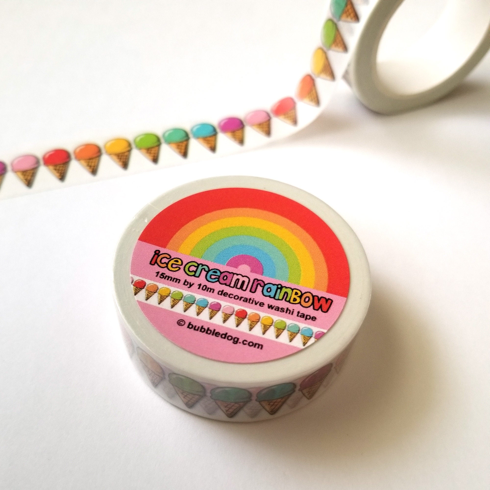 Ice Cream Rainbow Decorative Washi Tape Roll