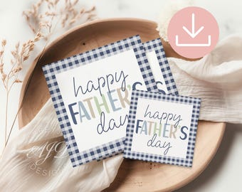 Happy Father's Day Cookie Tags, Fathers Day Printable Tag, Happy Fathers Day Gift Tag, Fathers Day Party Favors, Dad Gift From Daughter Son