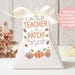 Best Teacher in the Patch Fall Tag, Fall Gift Tags for Class, Printable ...