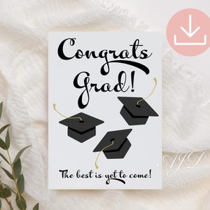 Congrats Grad Card Printable, Printable Graduation Card, Congrats Grad Digital Download, Congratulations Grad Card, Graduate Greeting Card