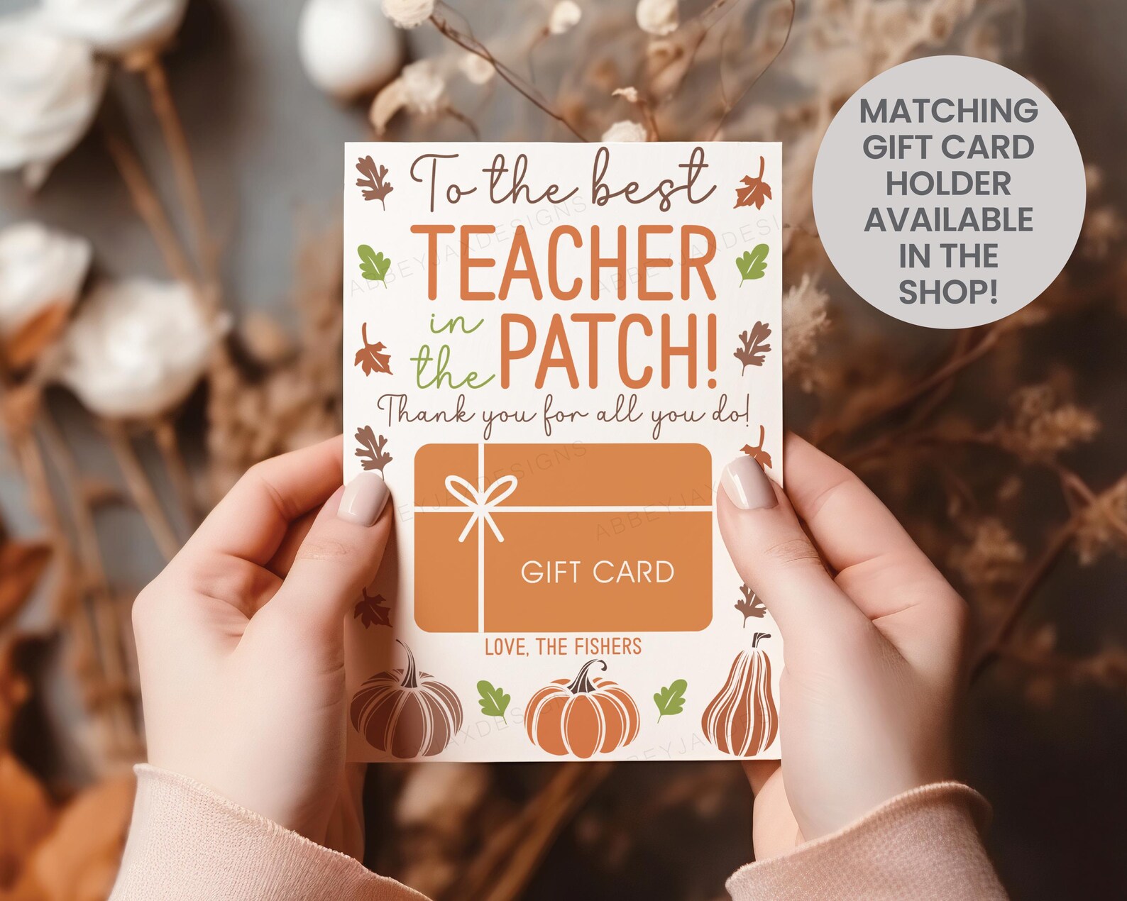 Best Teacher in the Patch Fall Tag, Fall Gift Tags for Class, Printable ...