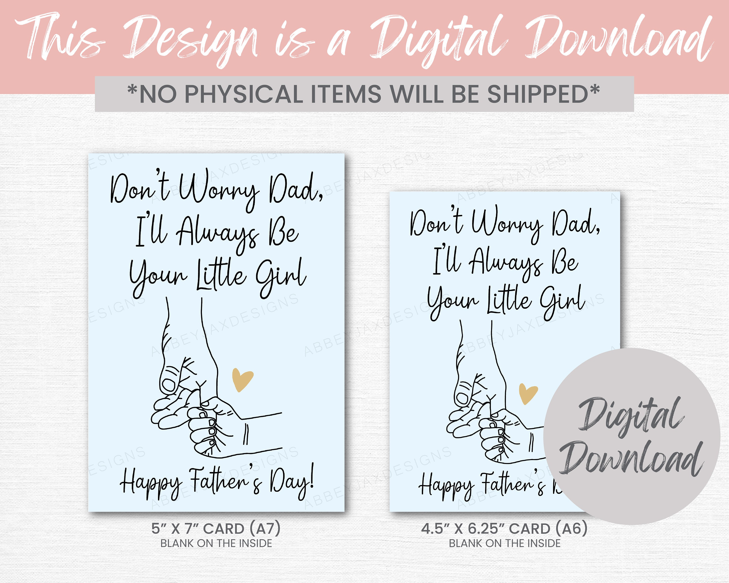 Father's Day Card, Printable Father's Day Card, Father's Day Card From ...