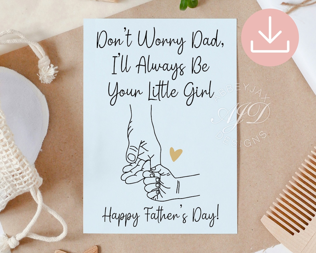 Father's Day Card, Printable Father's Day Card, Father's Day Card From ...