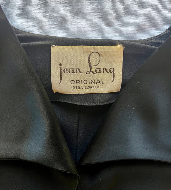 1940’s Vintage Black Dress - Jean Lang Original - image 3