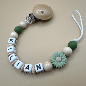 Pacifier chain with name desired name baby gift for boy or girl pacifier chain pacifier strap