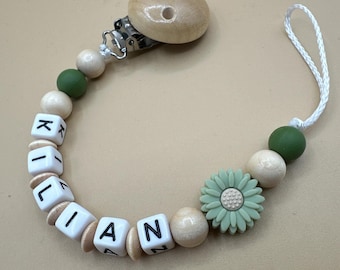 Pacifier chain with name desired name baby gift for boy or girl pacifier chain pacifier strap