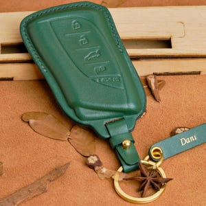 Lexus ES Key Fob Cover, Fits Lexus ES250, ES300, ES350, ES 250 F SPORT, LS500, UX200h, Lexus Key Chain Entry Remote Holder, Gift For Dad