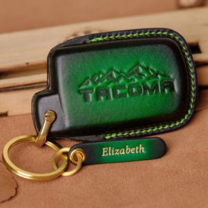 Toyota Tacoma Sr Sr5 Trd Pro Key Case - Leather Key Fob Cover For Tacoma Trd pro Sport Sr Sr5 PreRunner Limited Trailhunter - Gift For Him