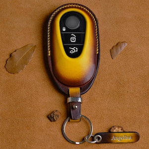 Mercedes C-Class Key Fob Cover, Handcraft Leather Key Case For Mercedes C 300, AMG C43, AMG C63, Mercedes Benz Accessories, Gift For Him