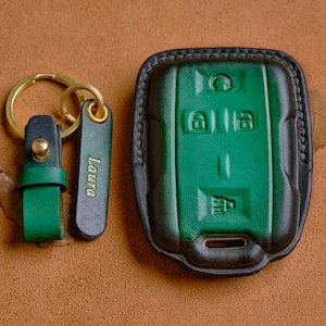 Chevrolet Silverado Key Case, Leather Key Fob Cover For Chevrolet Colorado, ZR2 High Country LT Trail Boss, Chevrolet Accessories