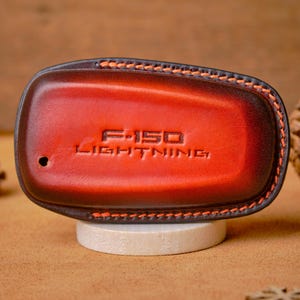 Capa de couro para chaveiro Ford F-150, capa para controle remoto de entrada para Ford Lariat, Platinum, Raptor, XL, XLT, STX, acessórios Ford, presente de aniversário