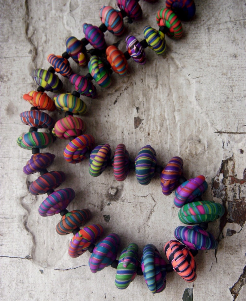 Polymer Clay Bead Tutorial Stacker Bead DIY Bead Making PDF Etsy