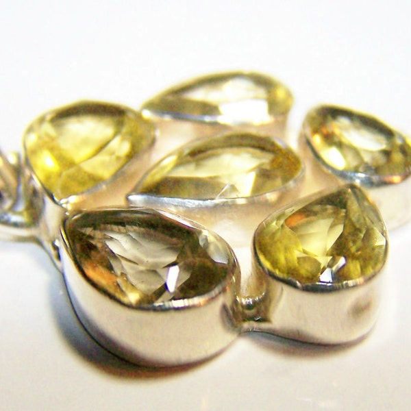 RESERVED FOR MISSY-One of a Kind Large Stone Citrine 925 Silver Pendant