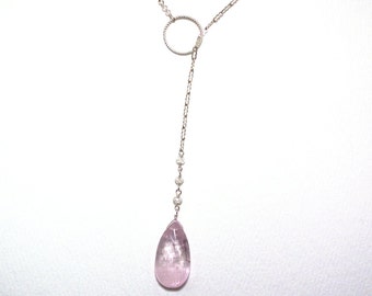 Nicoletta - Kunzite, morganite, and rose quartz necklace