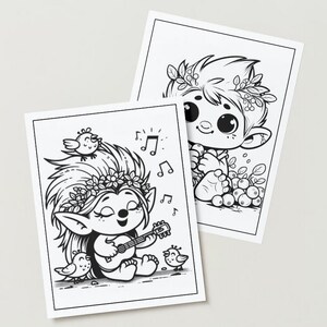 55 Cute Trolls Coloring Pages. Simple, Fun, and Easy Designs, Coloring Book Pages, Printable ...