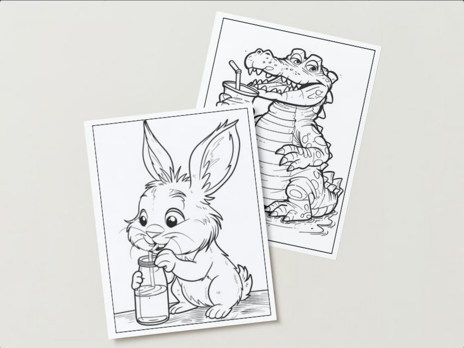 55 Drunk Animals Coloring Pages, Funny Adult Coloring Pages, Printable ...