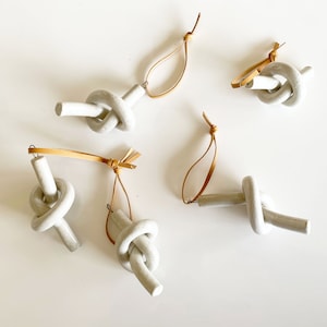 Simple Ceramic Knot Ornament image 1
