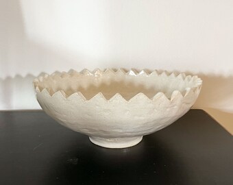 Spike Edge Bowl - White