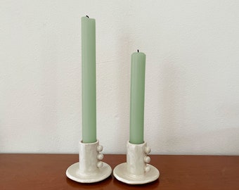 Ceramic Button Candle Holder