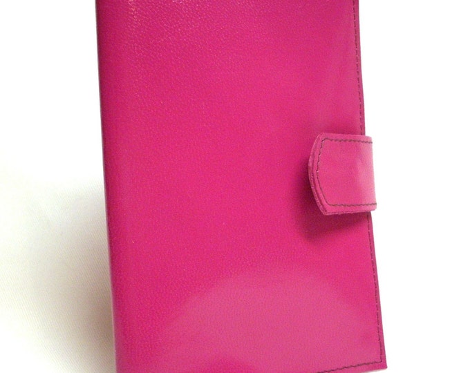 Hot Pink Leather Passport Case Etsy