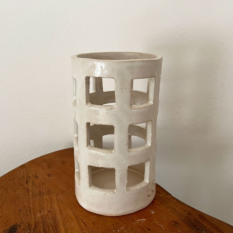 Ceramic Wine Cage White image 2