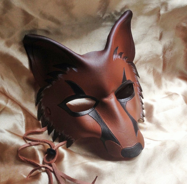 FOX mask, leather mask by faerywhere image 1