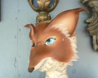 MÁSCARA de ZORRO, Sr. Fox - Robin hood fox - Fox espíritu Tótem - Mardigras máscaras, máscara de cuero hechos a mano por FAERYWHERE máscaras