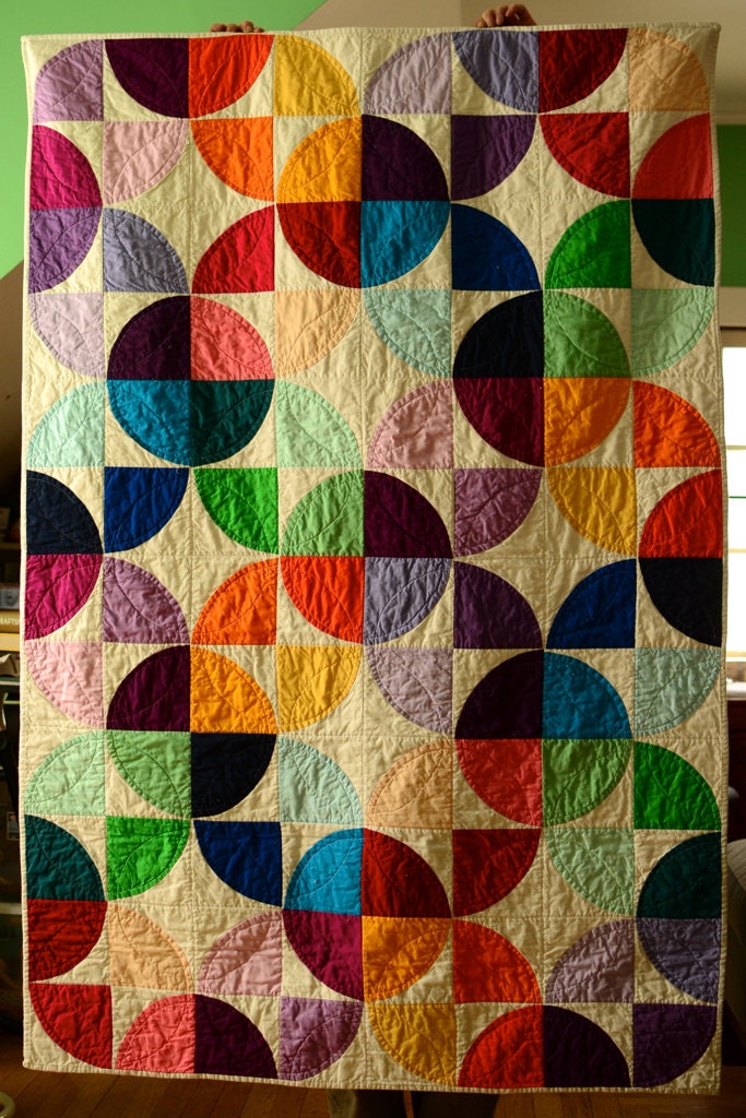 Modern Drunkards Path Quilt PDF PATTERN Etsy