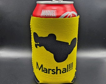 Rafraîchisseur de canettes isotherme personnalisé Marshal Koozies, canette ou bouteille de 12 oz