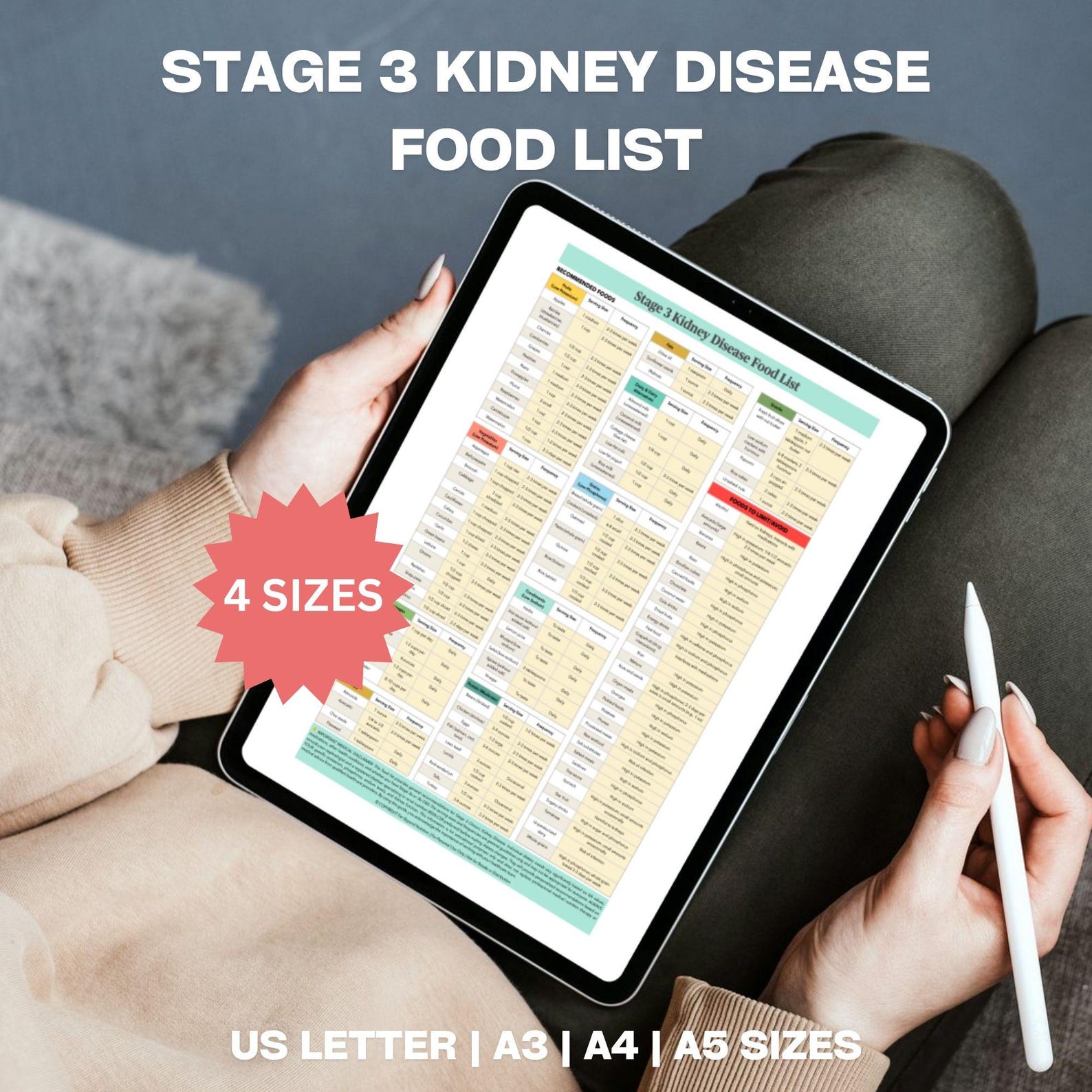 Stage 3 Kidney Disease Food List: Printable Kidney Disease Food List ...