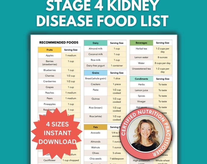 Kidney Food List PDF, Renal Diet Chart, Low Sodium Low Potassium Foods ...