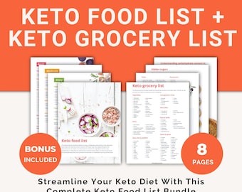 Keto Grocery List: Low Carb Food Chart by Category (PDF)