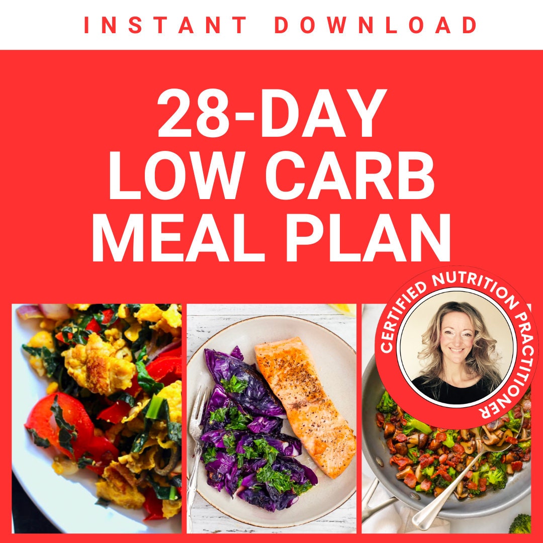 28-day Low Carb Meal Plan, Low Carb Foods, Low Carb Healthy Recipes