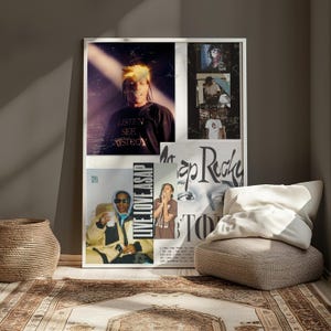 ASAP Rocky Wall Poster Collage - Aesthetic Hip Hop Art Prints, Rap Icon Wall Decor, Music Room Inspiration, Trendy Street Style Poster Set