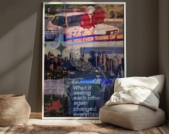 Ritagli di riviste da ritagliare / Collage ispirato a Pinterest / Decorazioni estetiche stampabili / Decorazioni estetiche per la stanza / Poster da parete moderni