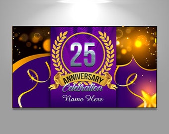 Durable Custom Anniversary Banners, Custom Anniversary Banners, 50th wedding anniversary banner, personalized anniversary signs,