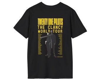 Twenty One Pilots Clancy Tour tshirt, Clancy 2024 World Tour, TOP, Concert Merch, Band Merch, Tyler Joseph, Josh Dun