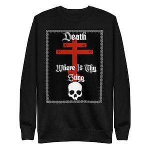 Orthodox Cross Sweatshirt: Cotton Blend Fleece Pullover